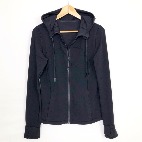 Lululemon define size 10 black hooded zipfront jacket - Picture 2 of 12